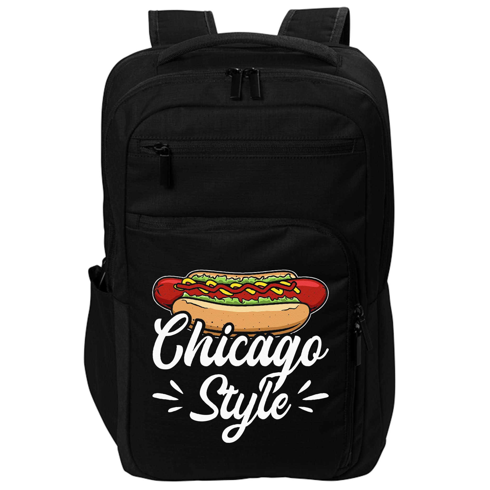 Chicago Style Illinois Hot Dog Impact Tech Backpack