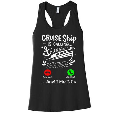 Cruise Ship Is Calling Women's Racerback Tank