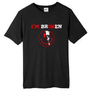 Confused Smile IM Broken Invisible Illness IM Ok Broken Tall Fusion ChromaSoft Performance T-Shirt