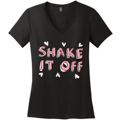 Cute Shake It Off Women's V-Neck T-Shirt