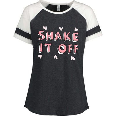 Cute Shake It Off Enza Ladies Jersey Colorblock Tee