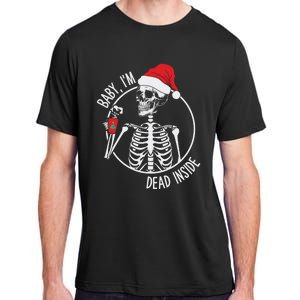 Christmas Skeleton Ing Coffee IM Dead Inside Gift Adult ChromaSoft Performance T-Shirt