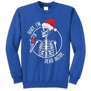 Christmas Skeleton Ing Coffee IM Dead Inside Gift Sweatshirt