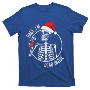 Christmas Skeleton Ing Coffee IM Dead Inside Gift T-Shirt