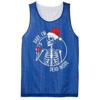 Christmas Skeleton Ing Coffee IM Dead Inside Gift Mesh Reversible Basketball Jersey Tank