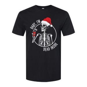 Christmas Skeleton Ing Coffee IM Dead Inside Gift Softstyle CVC T-Shirt