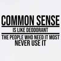 Common Sense Is Like Deodorant Funny Garment-Dyed Sweatshirt