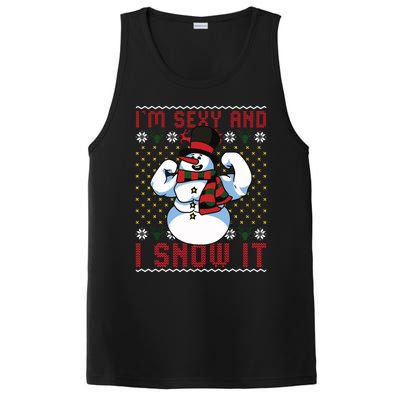 Christmas Snowman Im Sexy And I Snow It Mom Dad PosiCharge Competitor Tank