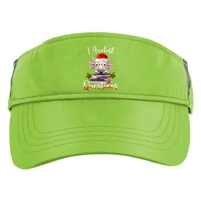 Christmas Santa I Axolotl Questions Cute Kawaii Axolotl Meme Adult Drive Performance Visor