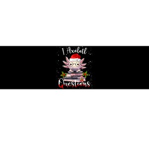 Christmas Santa I Axolotl Questions Cute Kawaii Axolotl Meme Bumper Sticker