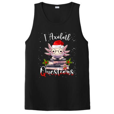 Christmas Santa I Axolotl Questions Cute Kawaii Axolotl Meme PosiCharge Competitor Tank