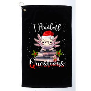 Christmas Santa I Axolotl Questions Cute Kawaii Axolotl Meme Platinum Collection Golf Towel