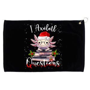 Christmas Santa I Axolotl Questions Cute Kawaii Axolotl Meme Grommeted Golf Towel