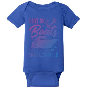 Cruise Ship I Like Bog Boats And I Cannot Lie Funny Great Gift Baby Bodysuit