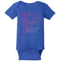 Cruise Ship I Like Bog Boats And I Cannot Lie Funny Great Gift Baby Bodysuit