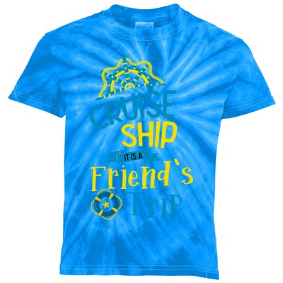 Cruise Ship Its A Friends Trip Bff Buddies Summer Vacation Meaningful Gift Kids Tie-Dye T-Shirt