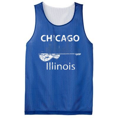 Chicago Souvenir Illinois Music Electric Guitar Mesh Reversible Basketball Jersey Tank