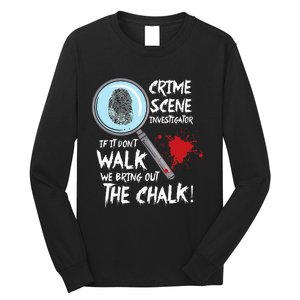 Crime Scene Investigator Detective Long Sleeve Shirt