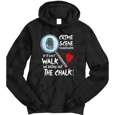 Crime Scene Investigator Detective Tie Dye Hoodie