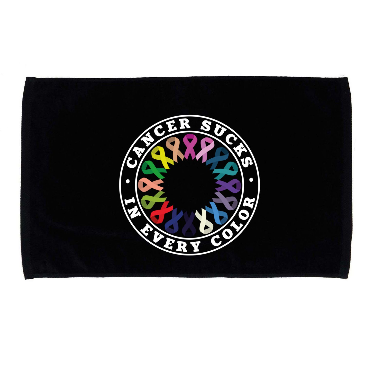 Cancer Sucks In Every Color Cancer Awareness Ribbons Cute Gift Microfiber Hand Towel