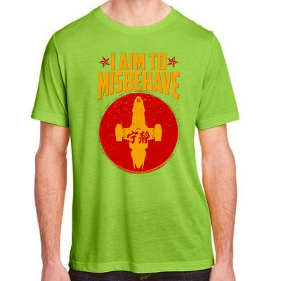 Cool Scifi I Aim To Misbehave Adult ChromaSoft Performance T-Shirt