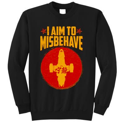 Cool Scifi I Aim To Misbehave Sweatshirt