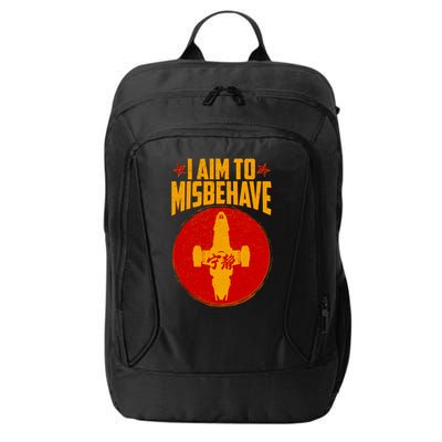 Cool Scifi I Aim To Misbehave City Backpack