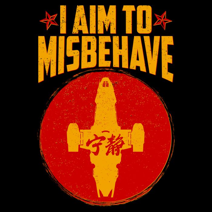 Cool Scifi I Aim To Misbehave Bucket Hat