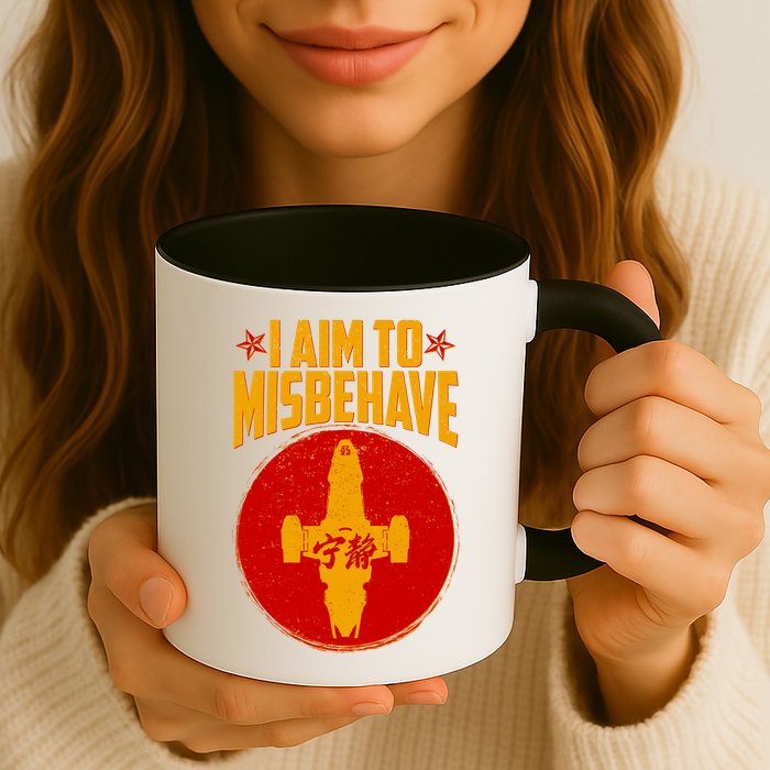 Cool Scifi I Aim To Misbehave Mug