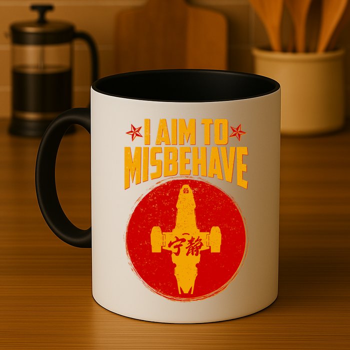 Cool Scifi I Aim To Misbehave Mug
