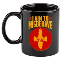 Cool Scifi I Aim To Misbehave 11oz C Handle Ceramic Mug