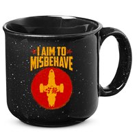 Cool Scifi I Aim To Misbehave 15oz Campfire Ceramic Mug
