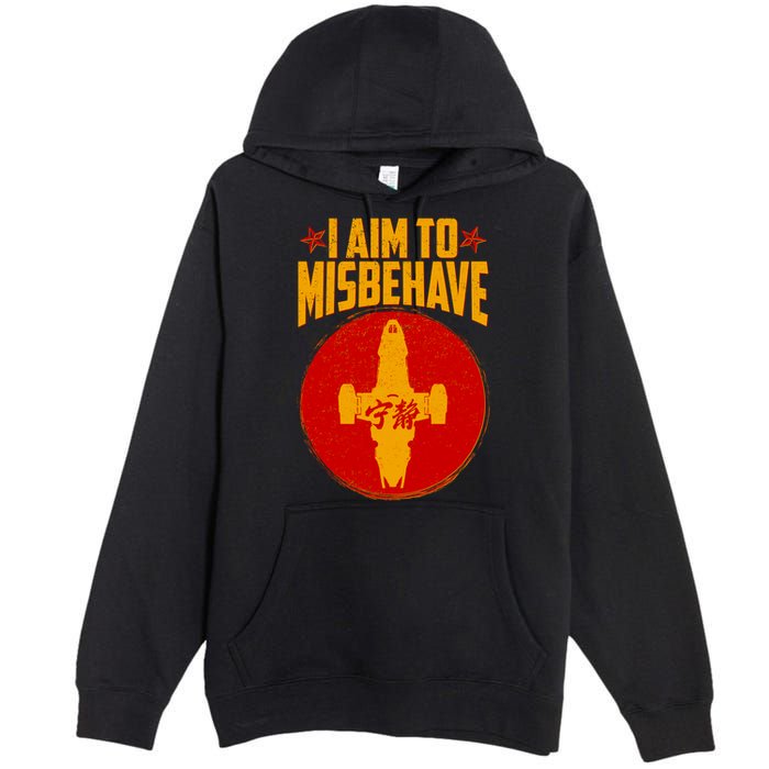 Cool Scifi I Aim To Misbehave Premium Pullover Hoodie