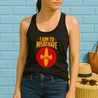 Cool Scifi I Aim To Misbehave Womens Tank Top