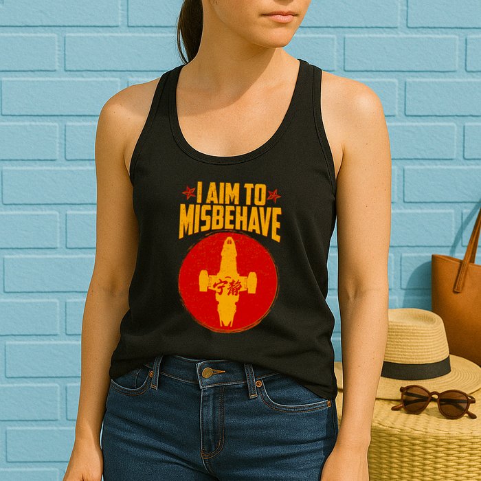 Cool Scifi I Aim To Misbehave Womens Tank Top