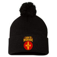 Cool Scifi I Aim To Misbehave Pom Pom 12in Knit Beanie