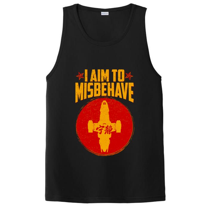 Cool Scifi I Aim To Misbehave PosiCharge Competitor Tank