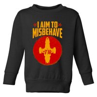 Cool Scifi I Aim To Misbehave Toddler Sweatshirt