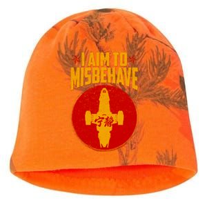 Cool Scifi I Aim To Misbehave Kati - Camo Knit Beanie