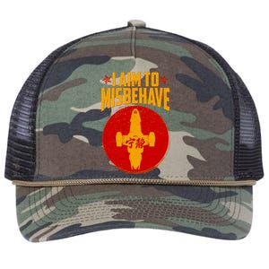 Cool Scifi I Aim To Misbehave Retro Rope Trucker Hat Cap