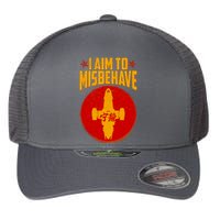 Cool Scifi I Aim To Misbehave Flexfit Unipanel Trucker Cap