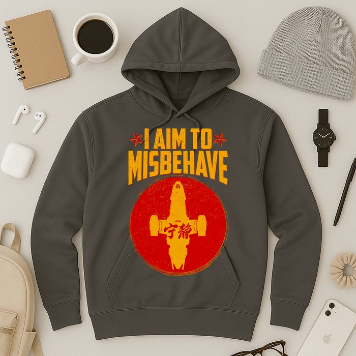 Cool Scifi I Aim To Misbehave Hoodie