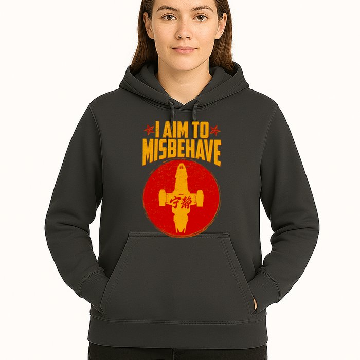 Cool Scifi I Aim To Misbehave Hoodie