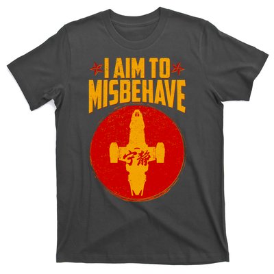 Cool Scifi I Aim To Misbehave T-Shirt