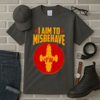 Cool Scifi I Aim To Misbehave Tall T-Shirt