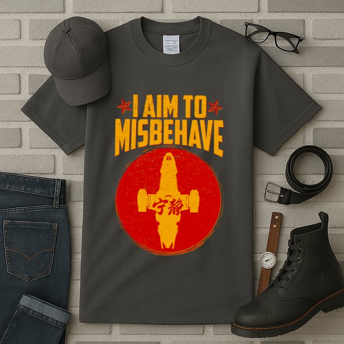 Cool Scifi I Aim To Misbehave Tall T-Shirt