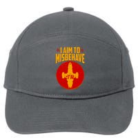 Cool Scifi I Aim To Misbehave 7-Panel Snapback Hat