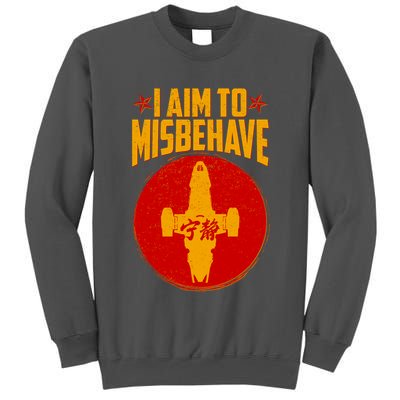 Cool Scifi I Aim To Misbehave Tall Sweatshirt