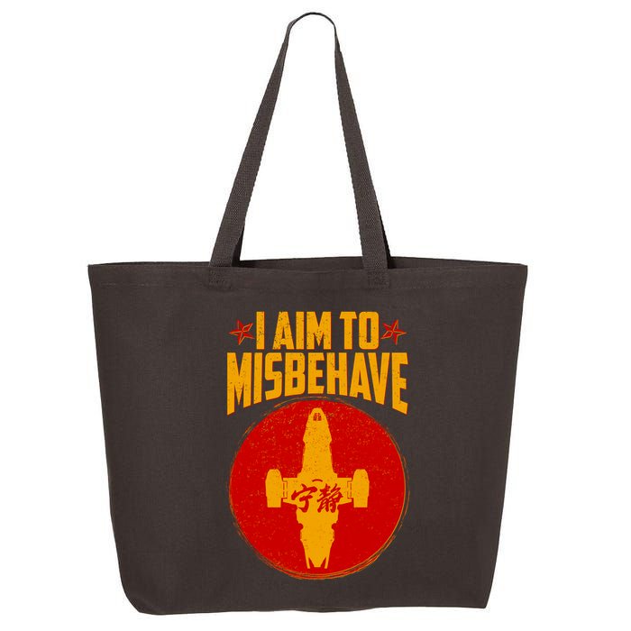 Cool Scifi I Aim To Misbehave 25L Jumbo Tote