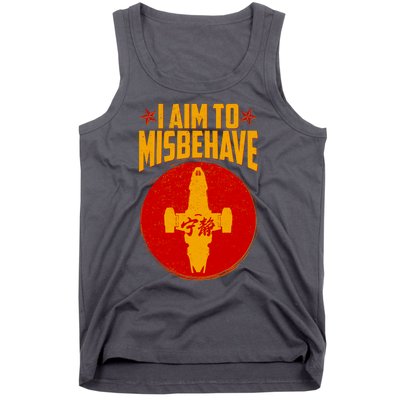 Cool Scifi I Aim To Misbehave Tank Top